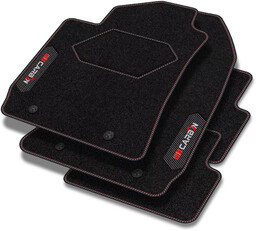 Dywaniki welurowe z serii Carbon do Mazda 5 I 1999-2005 - wersja 5-osobowa