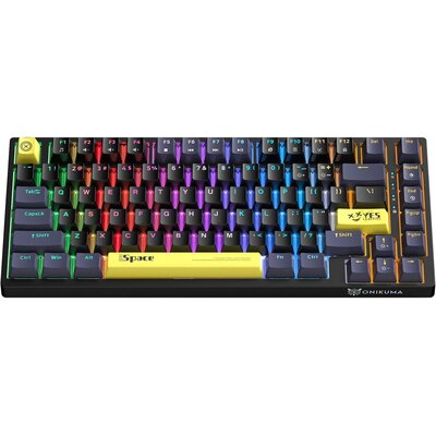 ONIKUMA G52 Klawiatura Mechaniczna Gamingowa RGB : Kolor - czarny