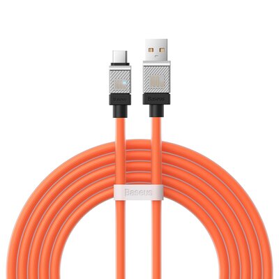 Kabel USB do USB-C Baseus CoolPlay 100W 2m (pomarańczowy)