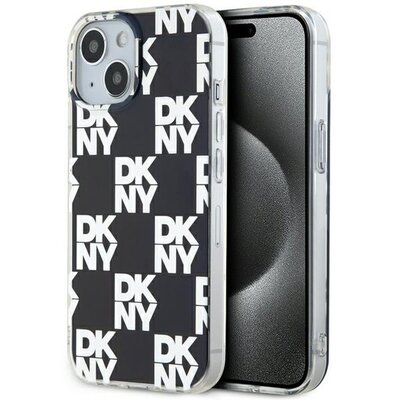 Oryginalne Etui IPHONE 13 / 14 / 15 DKNY Hardcase IML Checkered Mono Pattern (DKHCP15SHDLCEK) czarne