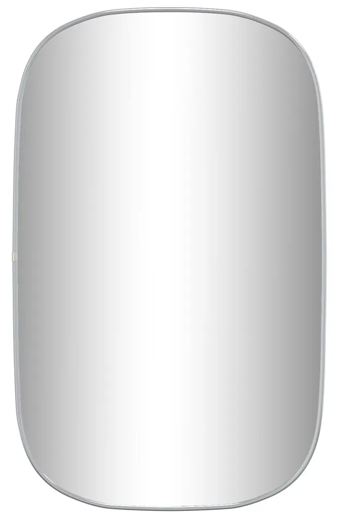 Srebrne nowoczesne lustro w ramie 80x50 cm - Kogo 4X
