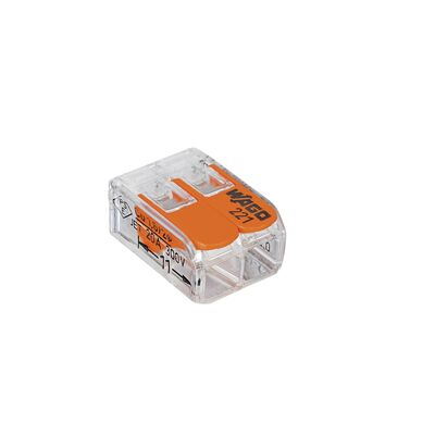 Złączka COMPACT 2-przewodowa z dźwigniami przeźroczysta (bl=5szt)