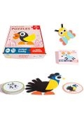 Drewniane puzzle okrągłe + 30 szablonów 1009619