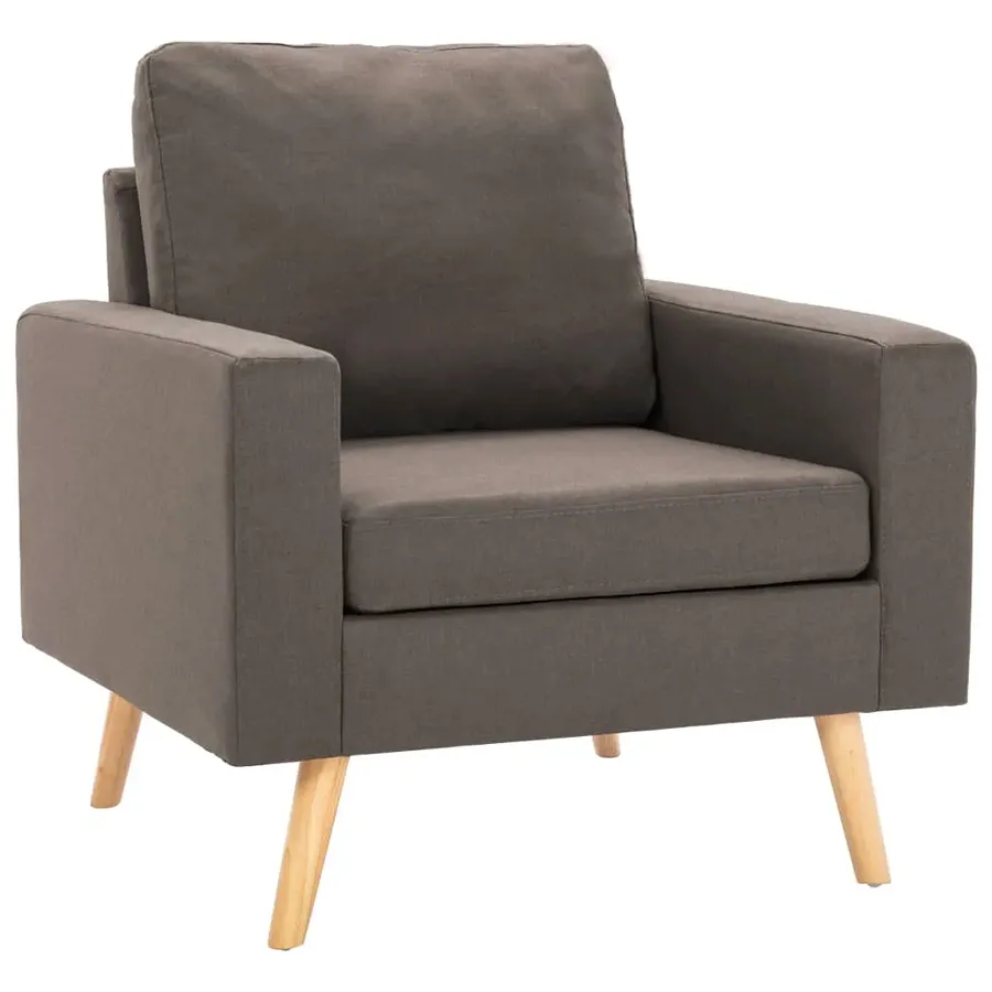 Skandynawski fotel wypoczynkowy w kolorze taupe G2-S65
