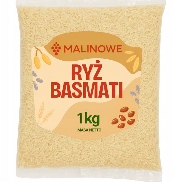 Ryż Basmati 1kg Biały Długoziarnisty Naturalny Jakość Premium