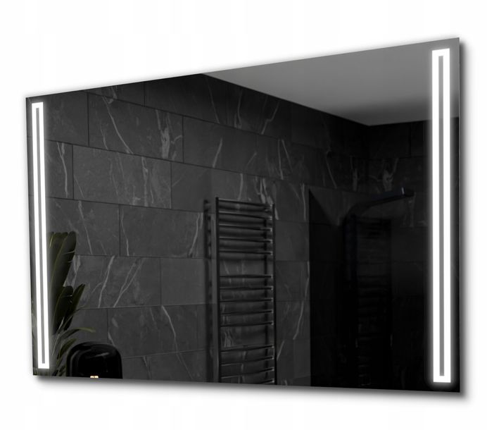 Lustro łazienkowe podświetlane LED 100x80 Roma