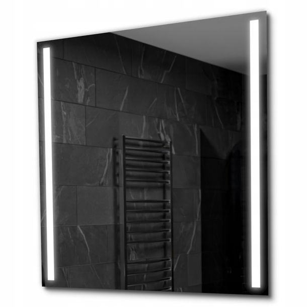 Lustro Łazienkowe Podświetlane LED 70x70 PARIS