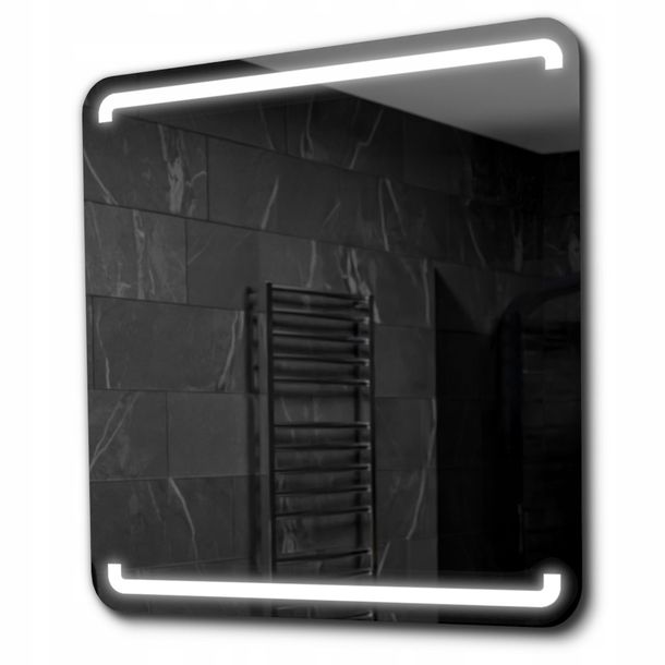 Lustro łazienkowe podświetlane LED 50x50 Mediolan