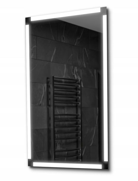 Lustro łazienkowe podświetlane LED 60x70 Ryga