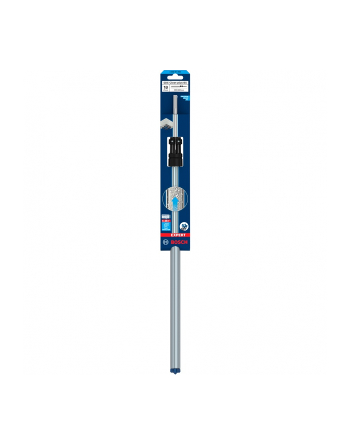 Bosch Expert hammer drill SDS Clean plus-8X, 18mm working length 400mm, suction drill