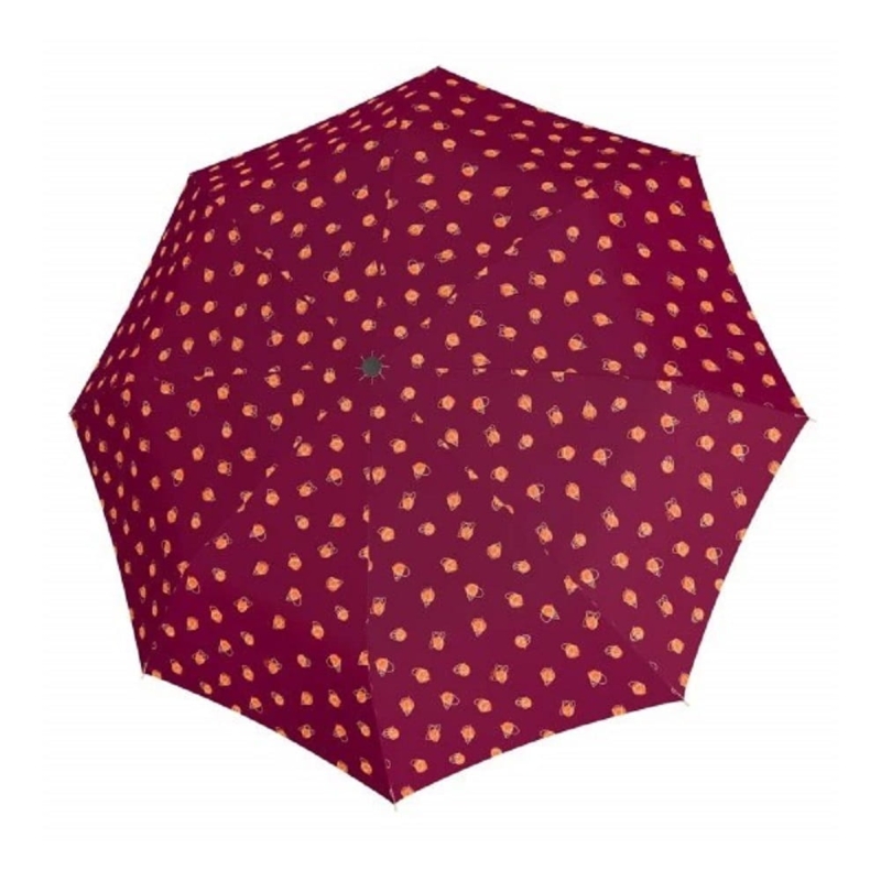 Parasol damski Derby Magic Candy automatyczny składany wzór bordowy