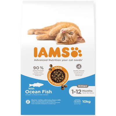 IAMS for Vitality Kitten, z rybą morską - 2 x 10 kg