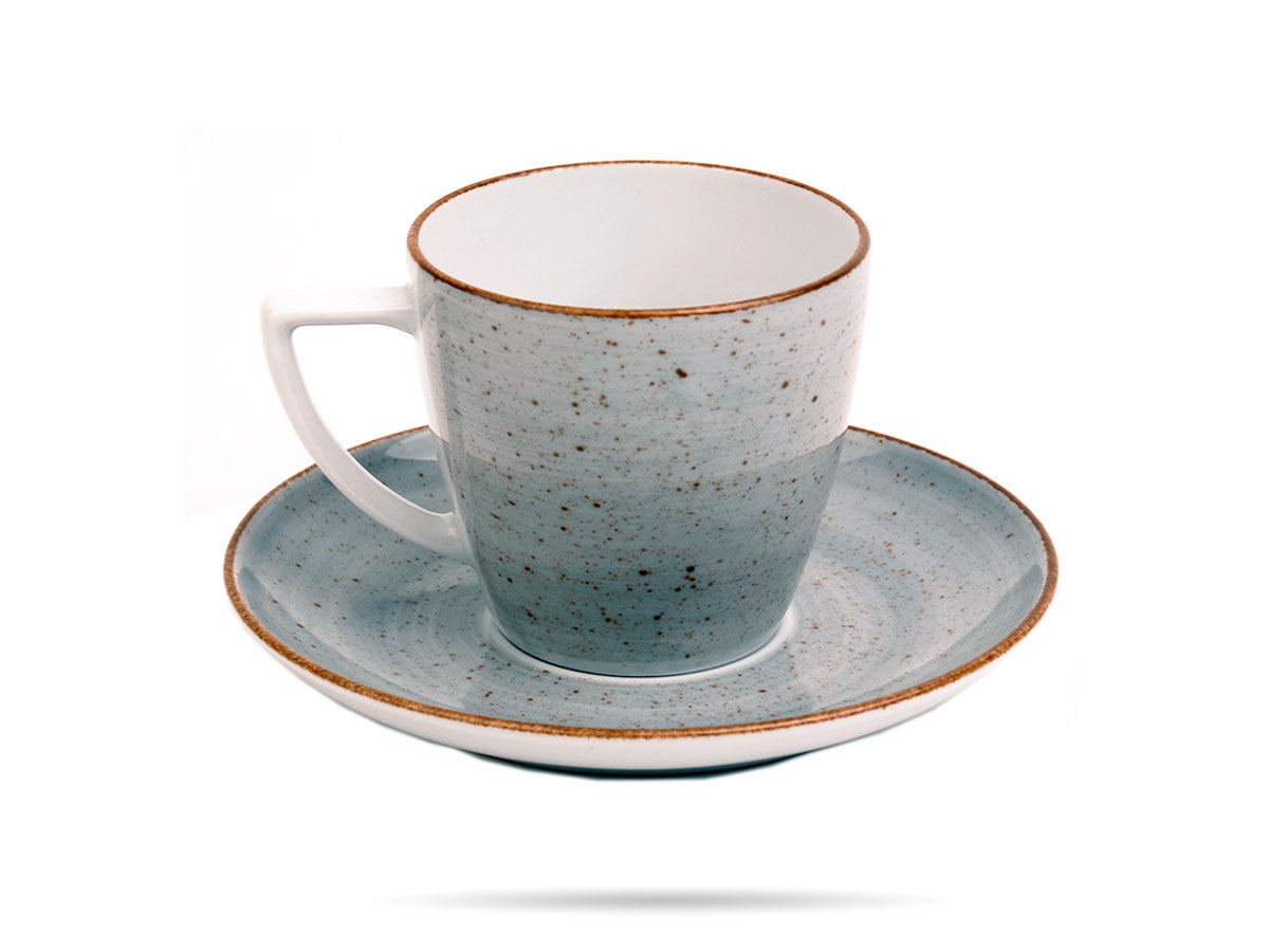 Filiżanka Ze Spodkiem 350 Ml Szara Beata Lubiana