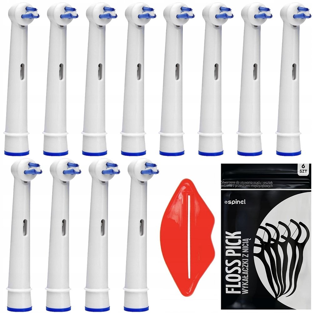 12x Końcówki Do Szczoteczki Oral-B Ortodontyczne