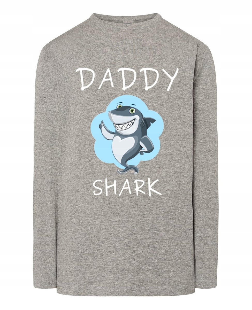 Longsleeve męski Dzień Taty Daddy Shark Tata r.XL