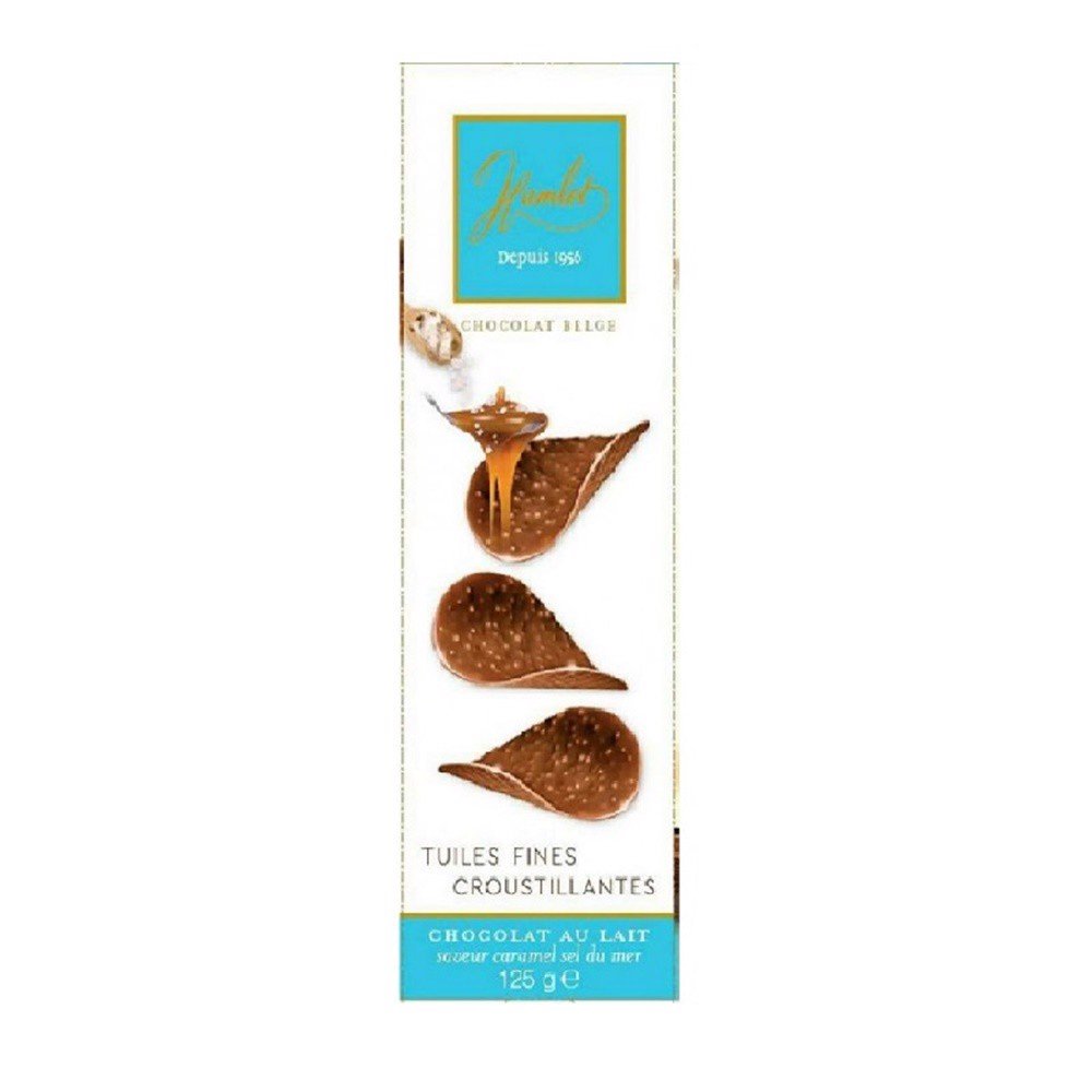 Płatki Chipsy z Mlecznej Czekolady o Smaku Słonego Karmelu Hamlet 125g