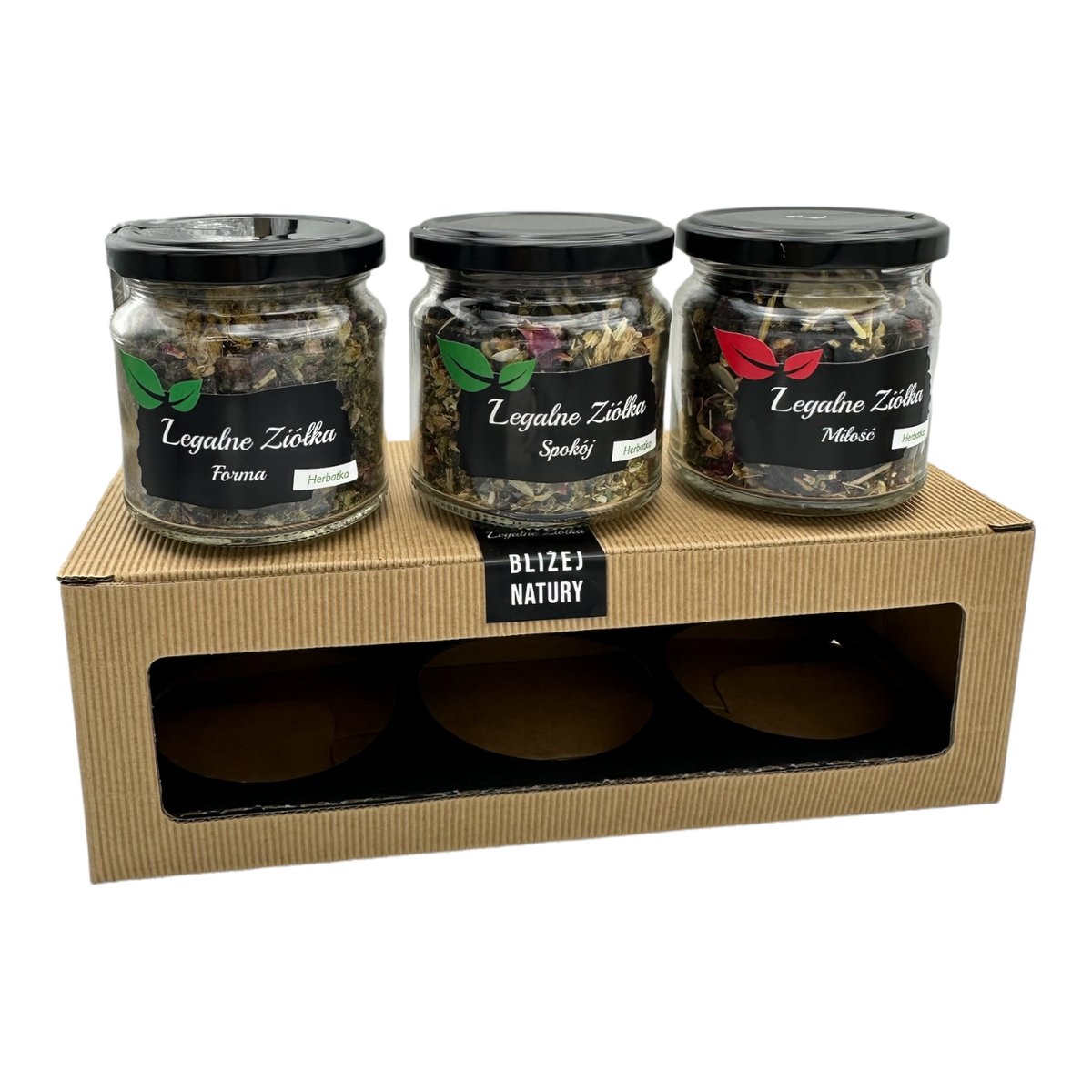 Zestaw herbat w słoiku na prezent Legalny Box