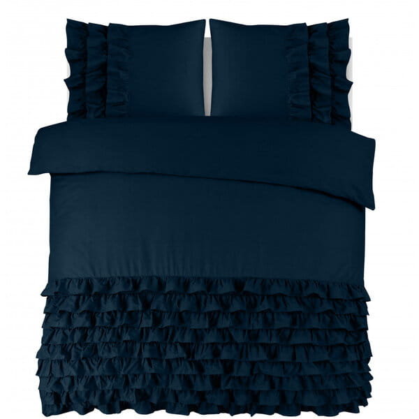 140x220 CYPRUS niebieski  kpl pościeli bawełna