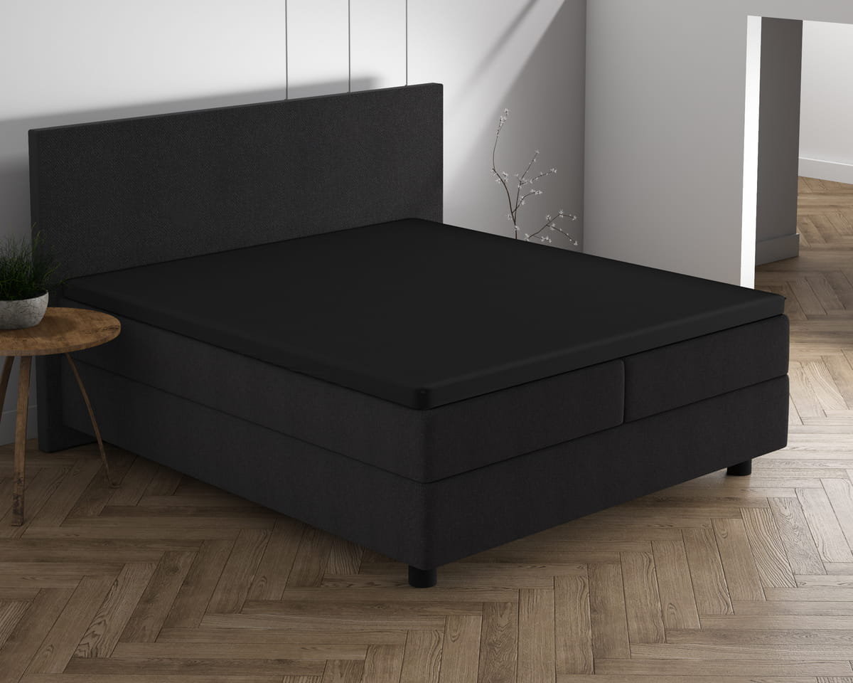 160/180x200/220 Jersey 220 gr. prześcieradlo na materac nawierzchniowy czarne