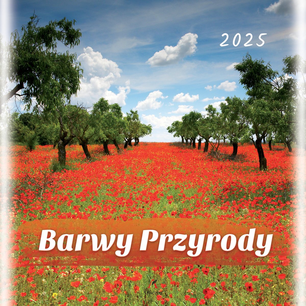 Kalendarz ścienny, barwy przyrody, 33x33cm