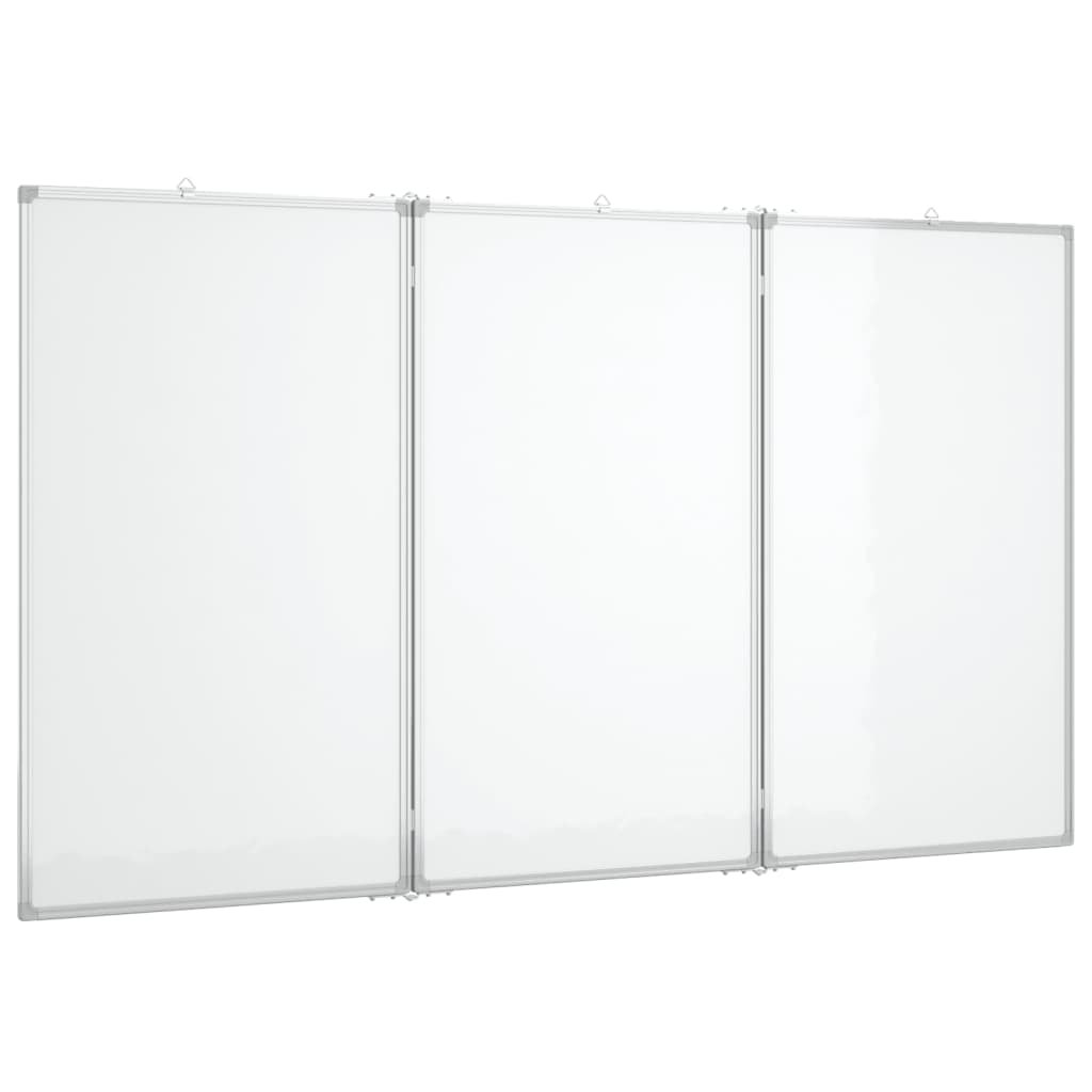 vidaXL Tablica magnetyczna, składana, 120x80x1,7 cm, aluminiowa