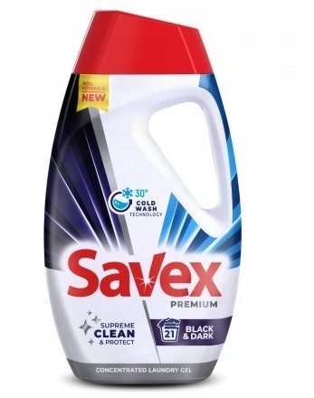 Savex Płyn do prania tkanin ciemnych i czarnych Premium 0,945l 21 prań