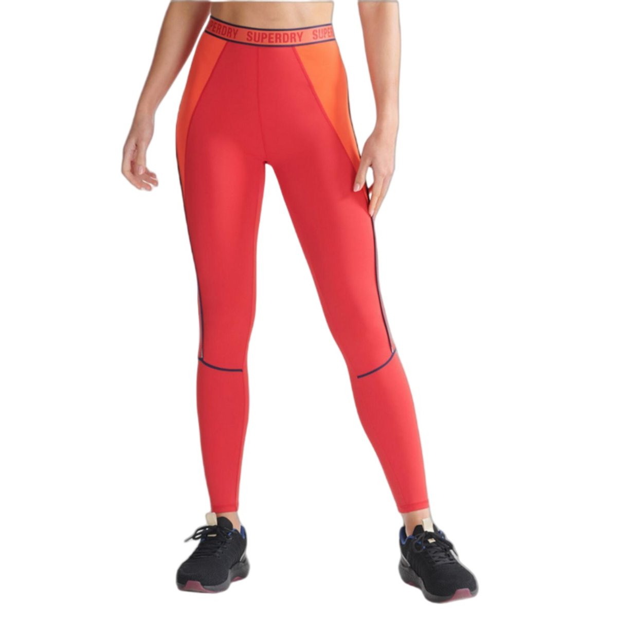 Legginsy damskie Superdry Train Branded Elastic Tightsportowe -L