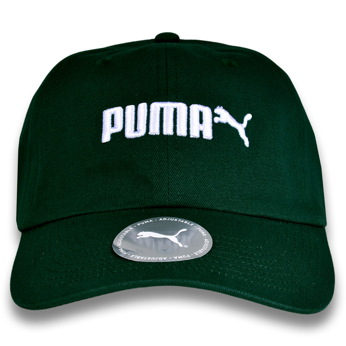 PUMA Czapka z Daszkiem Unisex Bawełna Zielona LOGO