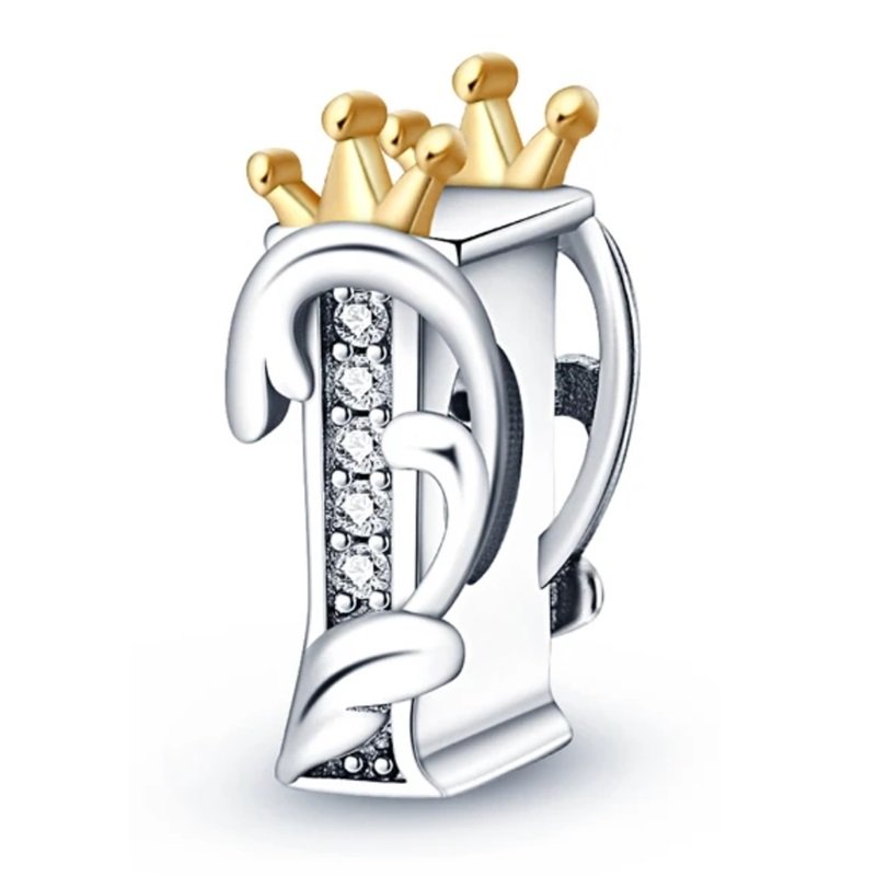 Zawieszka SREBRO 925 Charms koralik do PANDORA Litera I