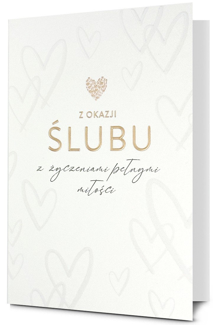 Elegancka Kartka na ślub z życzeniami HM3186