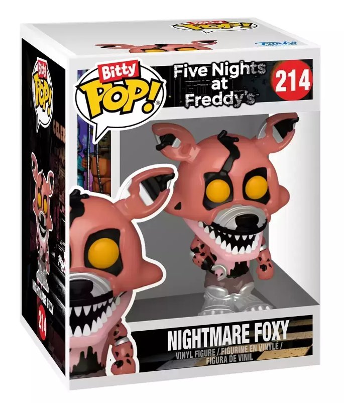 five nights at freddy's bitty nightmare foxy 2.5cm funko pop! fnaf figurka