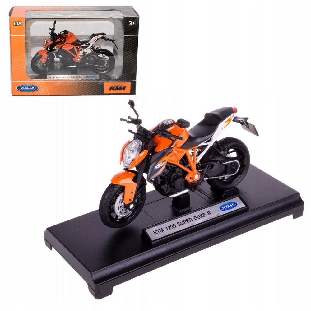 KTM 1290 Super Duke R model w skali 1:18 Welly motocykl motor