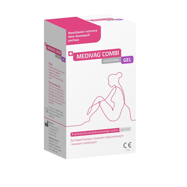Colfarm S.A. Medivag Combi Kadefarm żel dopochwowy 5 aplikatorów po 5 ml 9098654