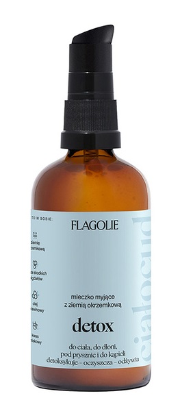 Flagolie Detox - Mleczko myjące z ziemią okrzemkową 100ml