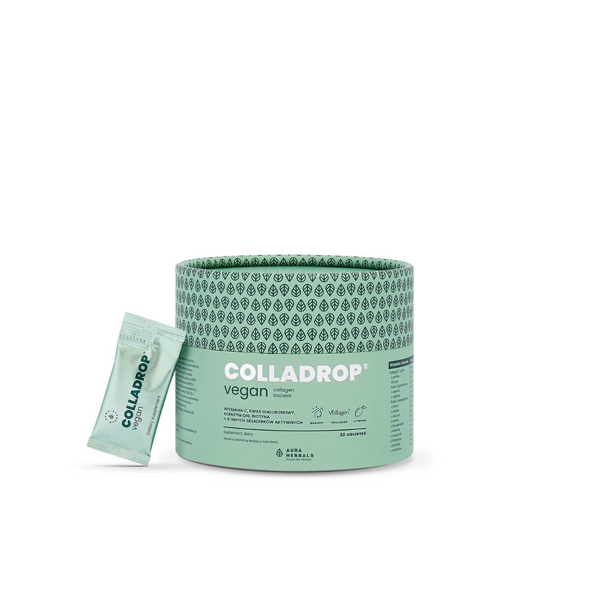 Colladrop Vegan Collagen Booster Vollagen 2000 mg 30 Saszetek