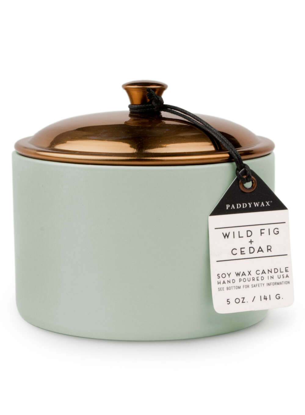 Świeca sojowa ceramiczna mała Paddywax Hygge 141 g Wild Fig + Cedar - sage