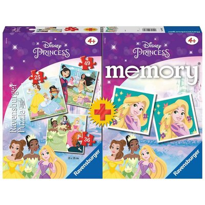 Puzzle RAVENSBURGER Disney Princess 20864 (110 elementów) + memory