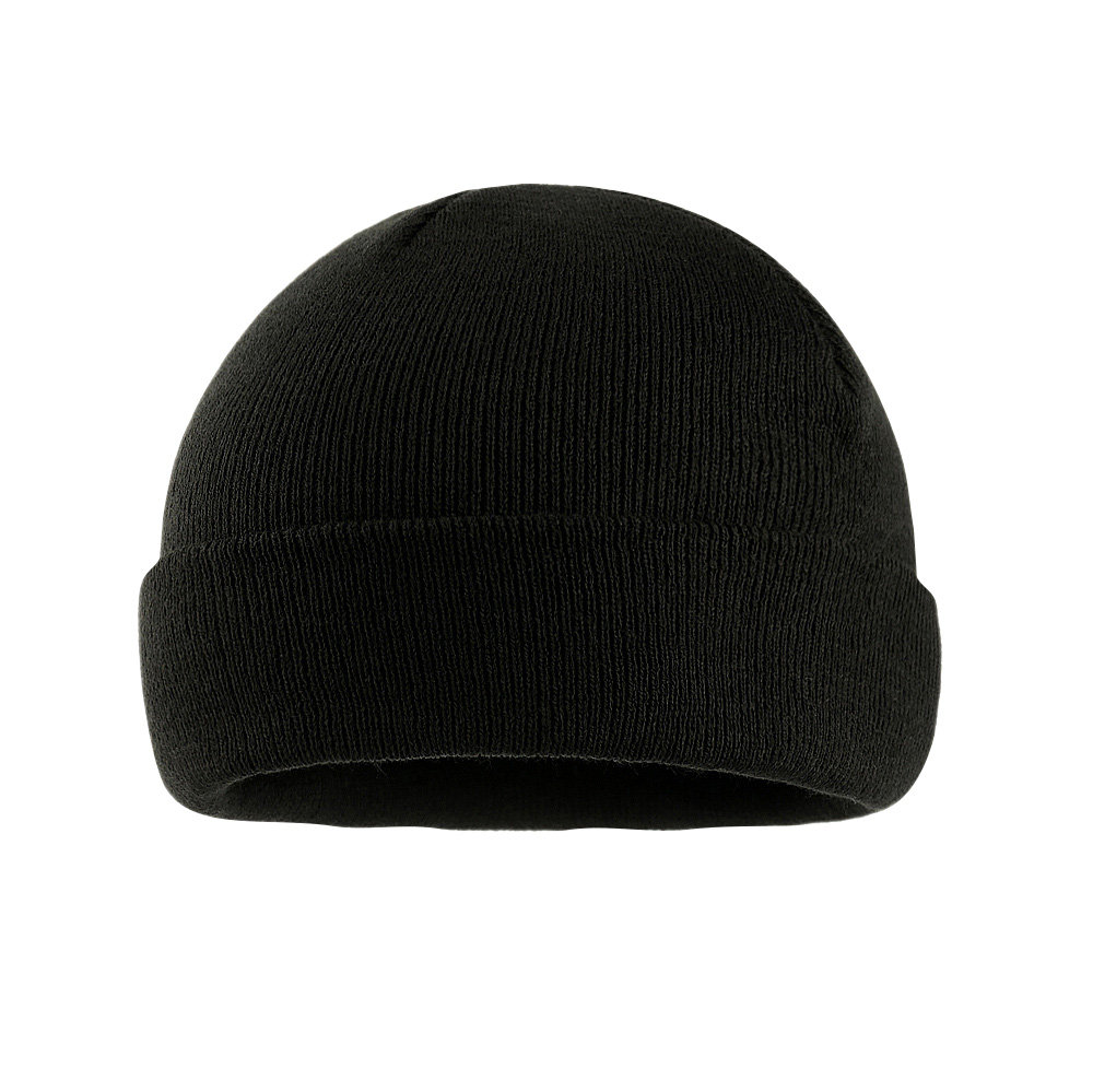 Czapka M-Tac dzianinowa 100% akryl cienka przędza czarna L/XL