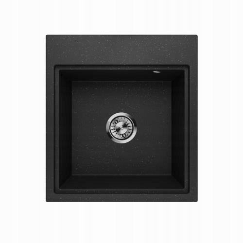 ZLEWOZMYWAK GRANITOWY LAVELLO COMFORT 0.0 M CZARNY METALIK