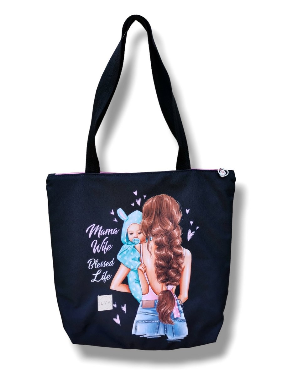 Torba shopper torba wodoodporna torba na ramię Mama