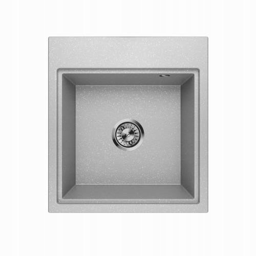 ZLEWOZMYWAK GRANITOWY LAVELLO COMFORT 0.0 M SZARY METALIK