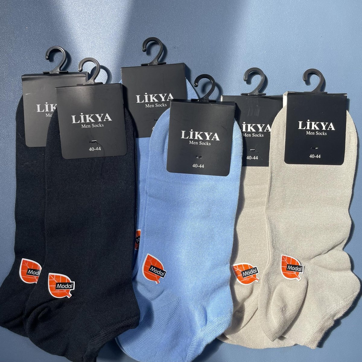 LIKYA Skarpetki Męskie, Stopki, 6 par - 3 Kolory, Rozmiar 40-44