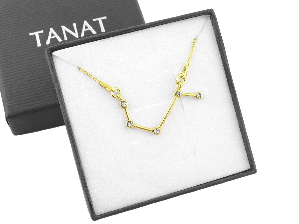 Naszyjnik pozłacane srebro znak zodiaku Baran