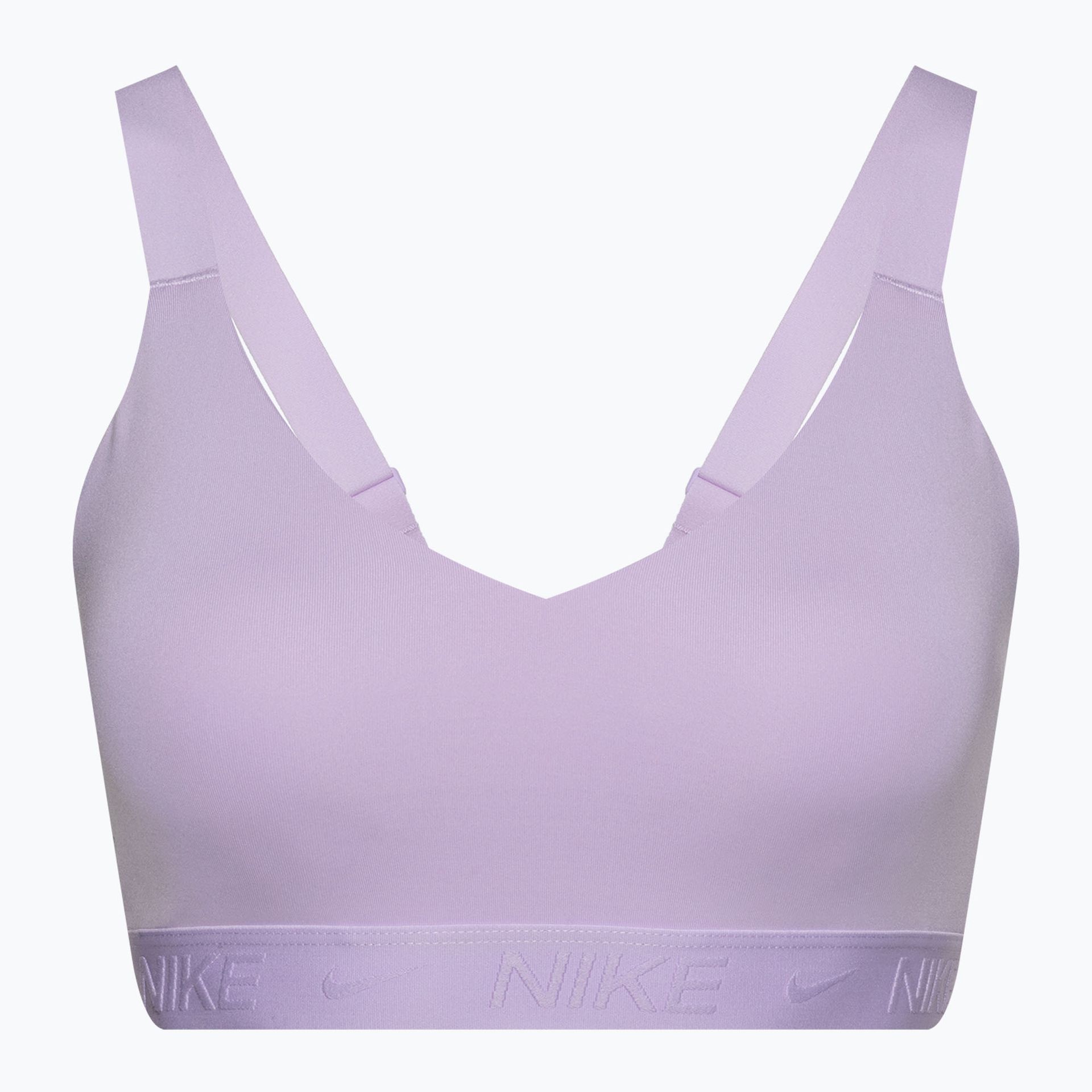 Biustonosz treningowy Nike Indy Medium Support lilac bloom/lilac bloom
