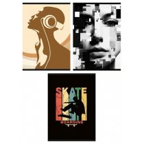 Gimboo Zeszyt A4/60K kratka mix (3szt)