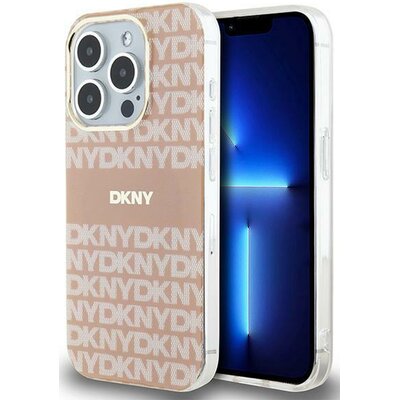 Oryginalne Etui IPHONE 13 PRO MAX DKNY Hardcase IML Mono & Stripe MagSafe (DKHMP13XHRHSEP) różowe