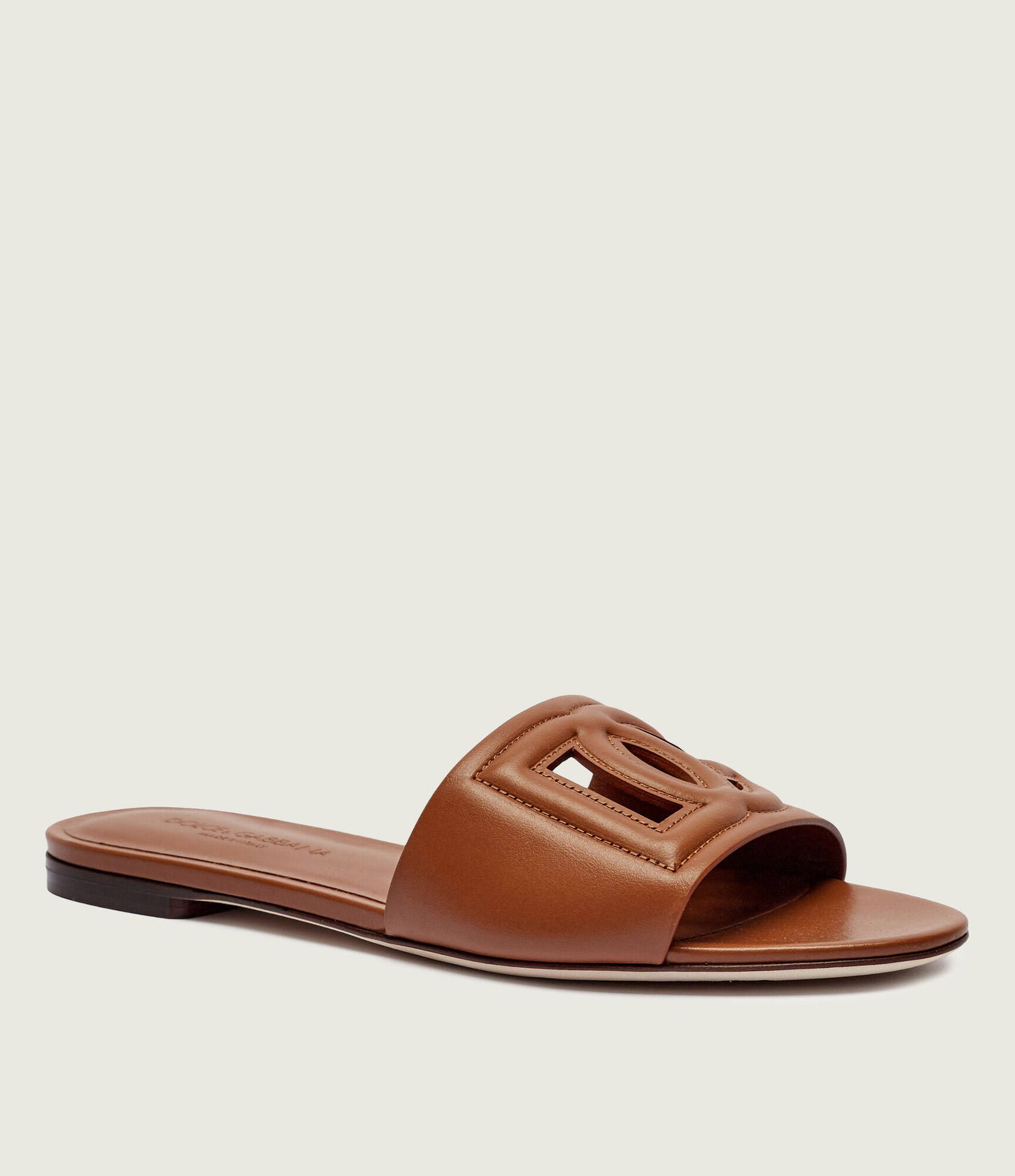 Dolce & Gabbana Skórzane klapki