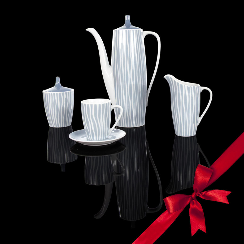 Filiżanka 150 ml ze spodkiem Goplana Szarość Poranka G261