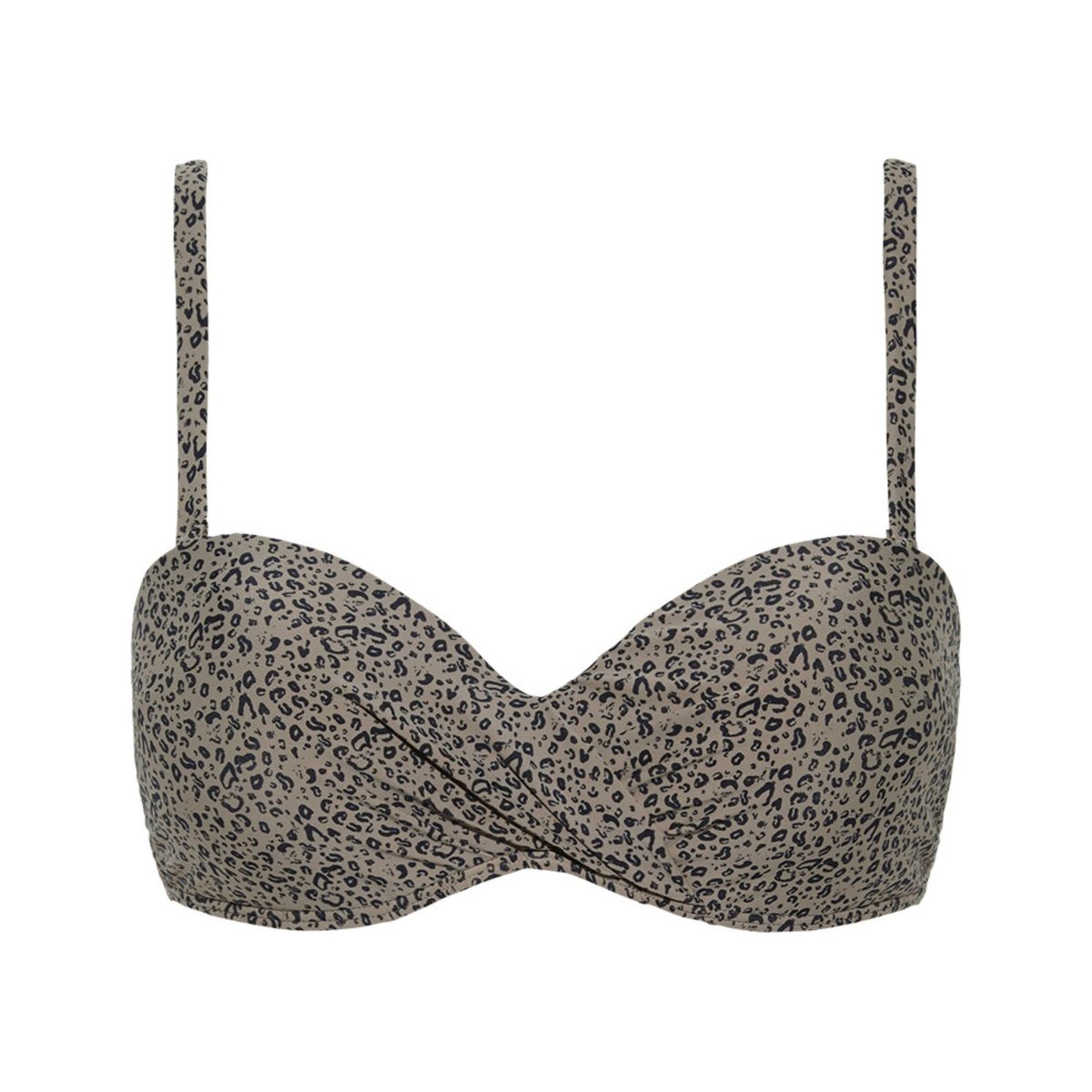 Góra od stroju kąpielowego Beachlife w cętki bardotka-S