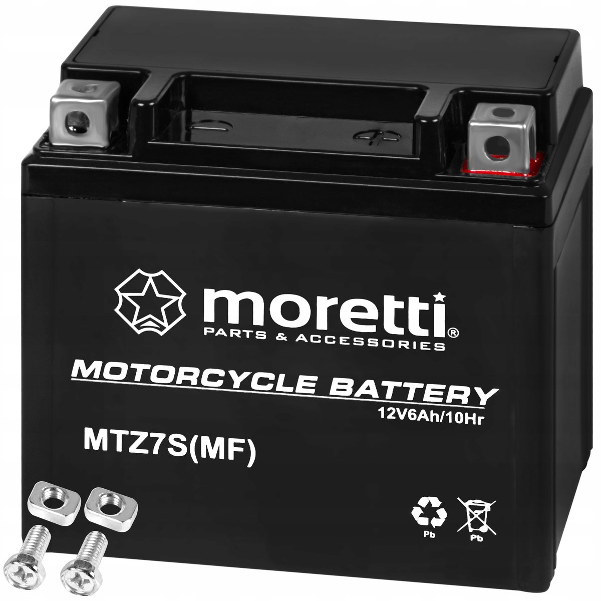 AKUMULATOR ŻELOWY MORETTI MTZ7S 12V 6Ah MOTOCYKLOWY SKUTER MOTOR QUAD